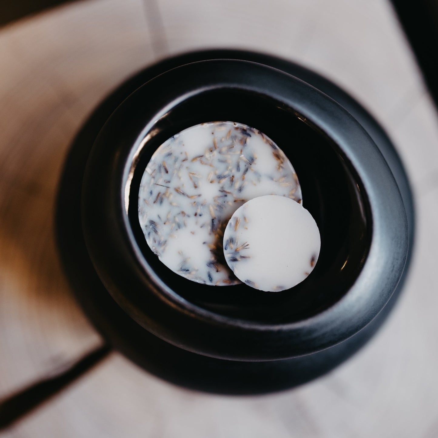 Lavender scented wax rounds