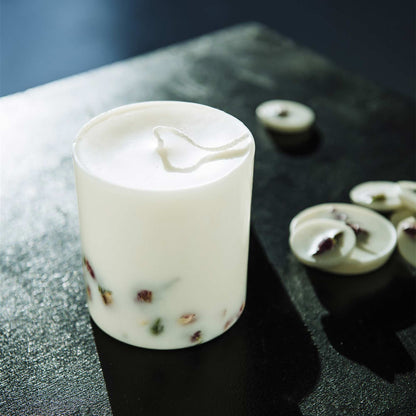 Rose pillar candle