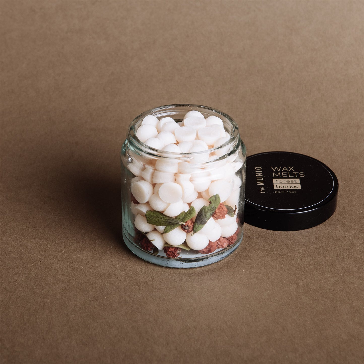 Forest berries mini wax melts in glass votive