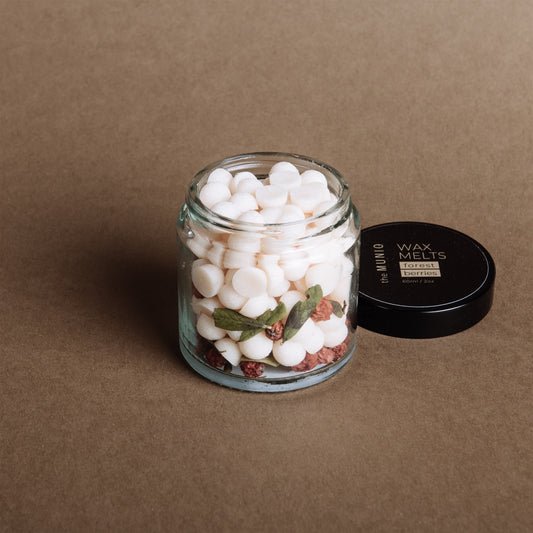 Forest berries mini wax melts in glass votive