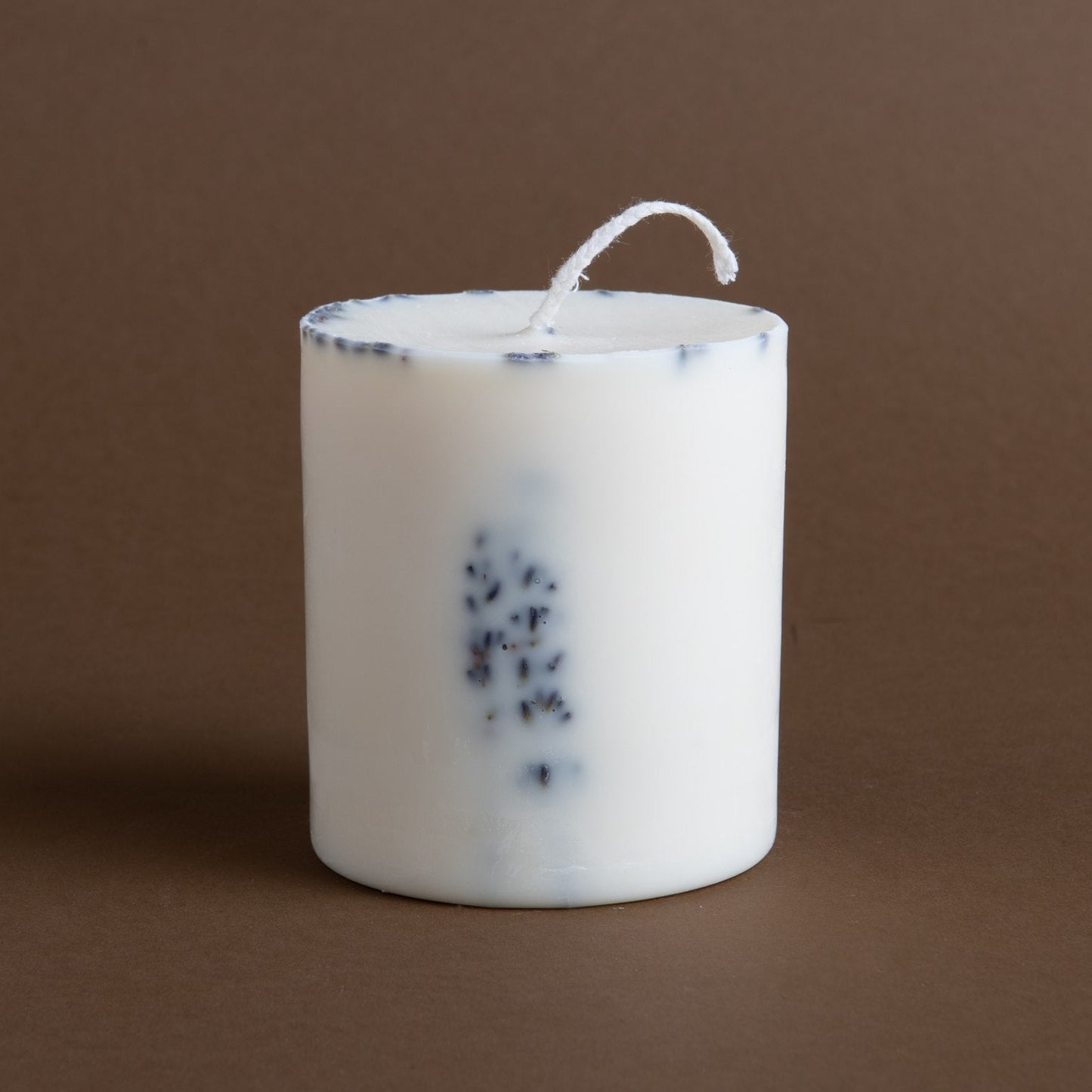 Lavender pillar candle