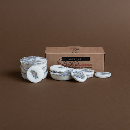 Lavender scented wax rounds