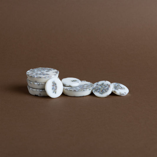 Lavender scented wax rounds