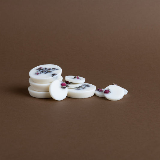 Rose scented wax rounds