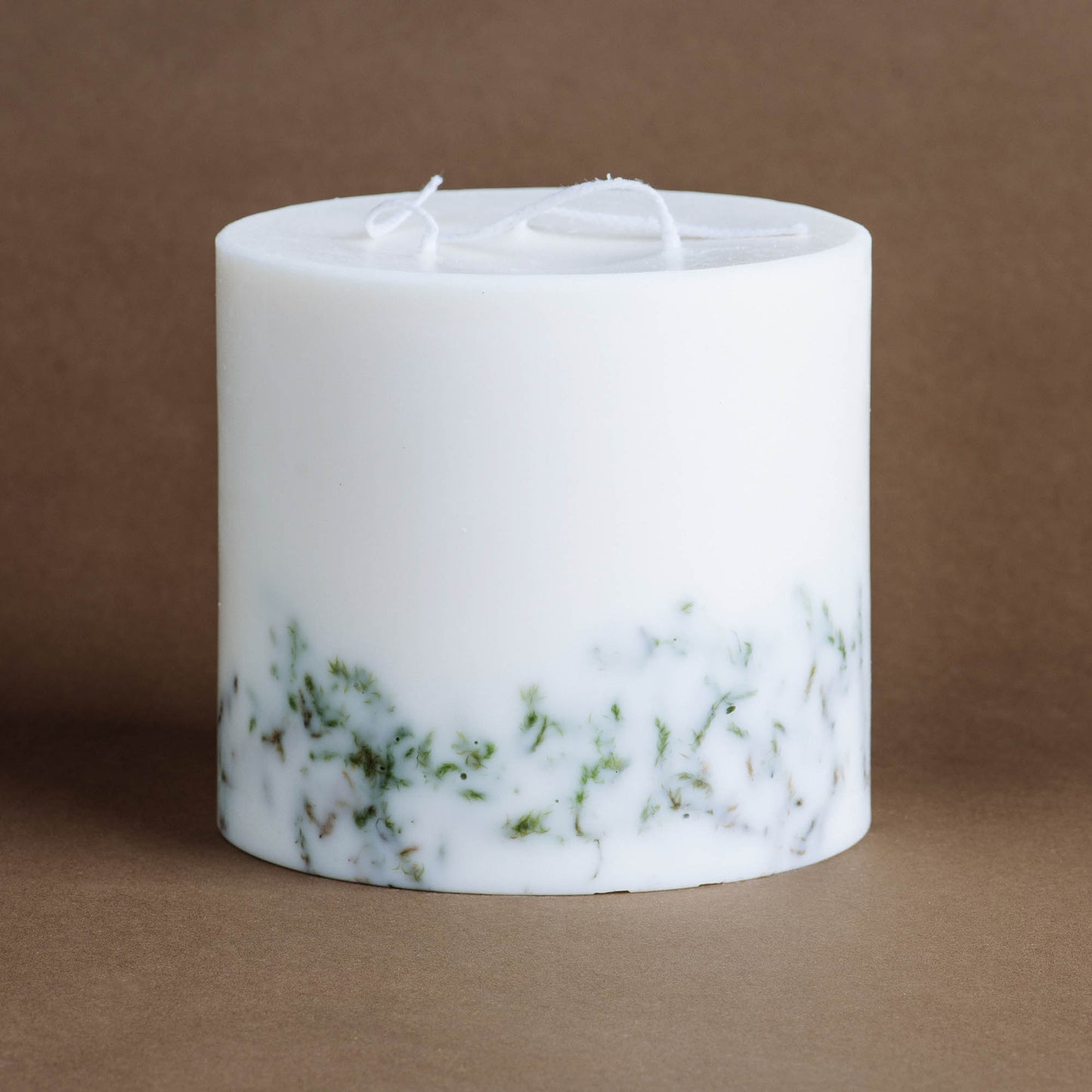 Moss large 3-wick pillar candle