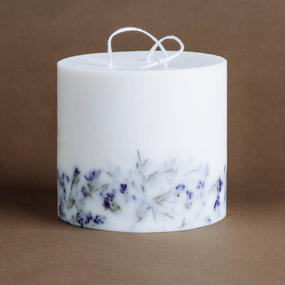 Juniper & limonium large 3-wick pillar candle
