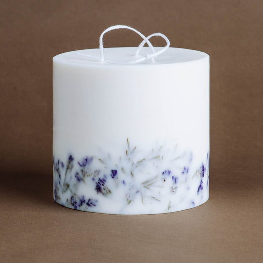 Juniper & limonium large 3-wick pillar candle