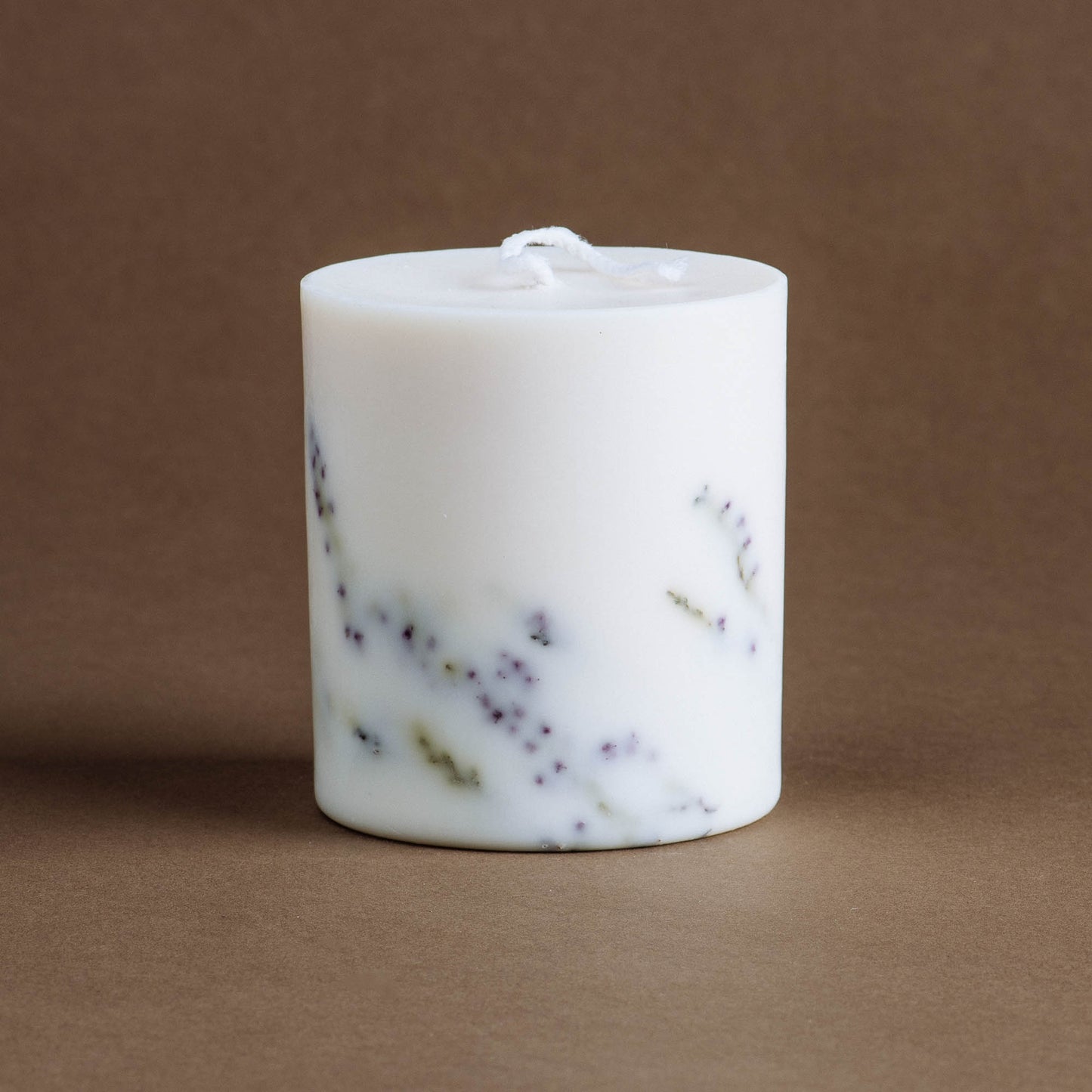 Heather pillar candle