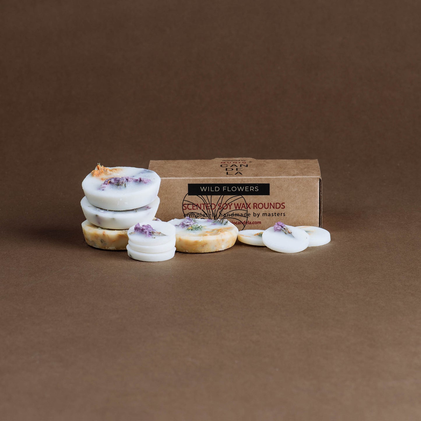 Wild flowers scented wax rounds