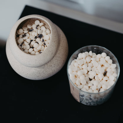 Beige ceramic wax warmer