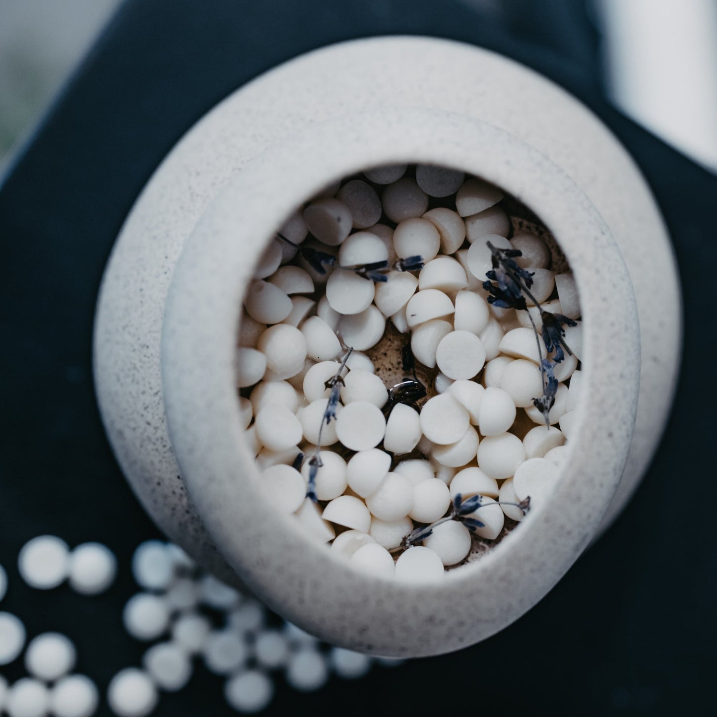 Beige ceramic wax warmer