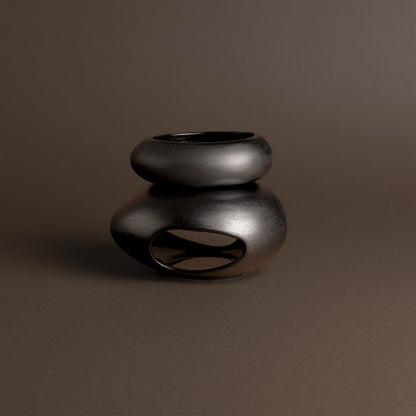 Black ceramic wax warmer