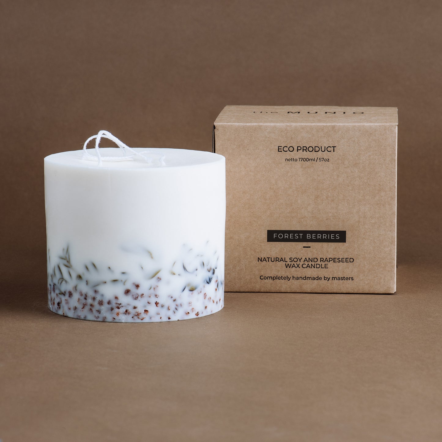 Forest berries large 3-wick pillar candle