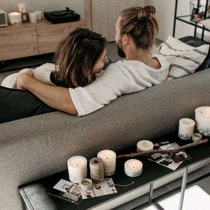 Linden flowers mini pillar candle