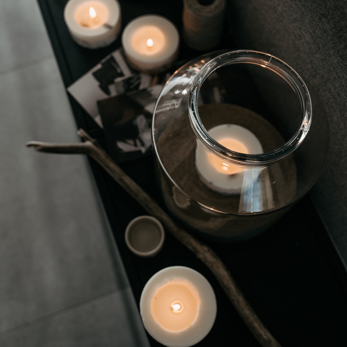 Forest berries mini pillar candle