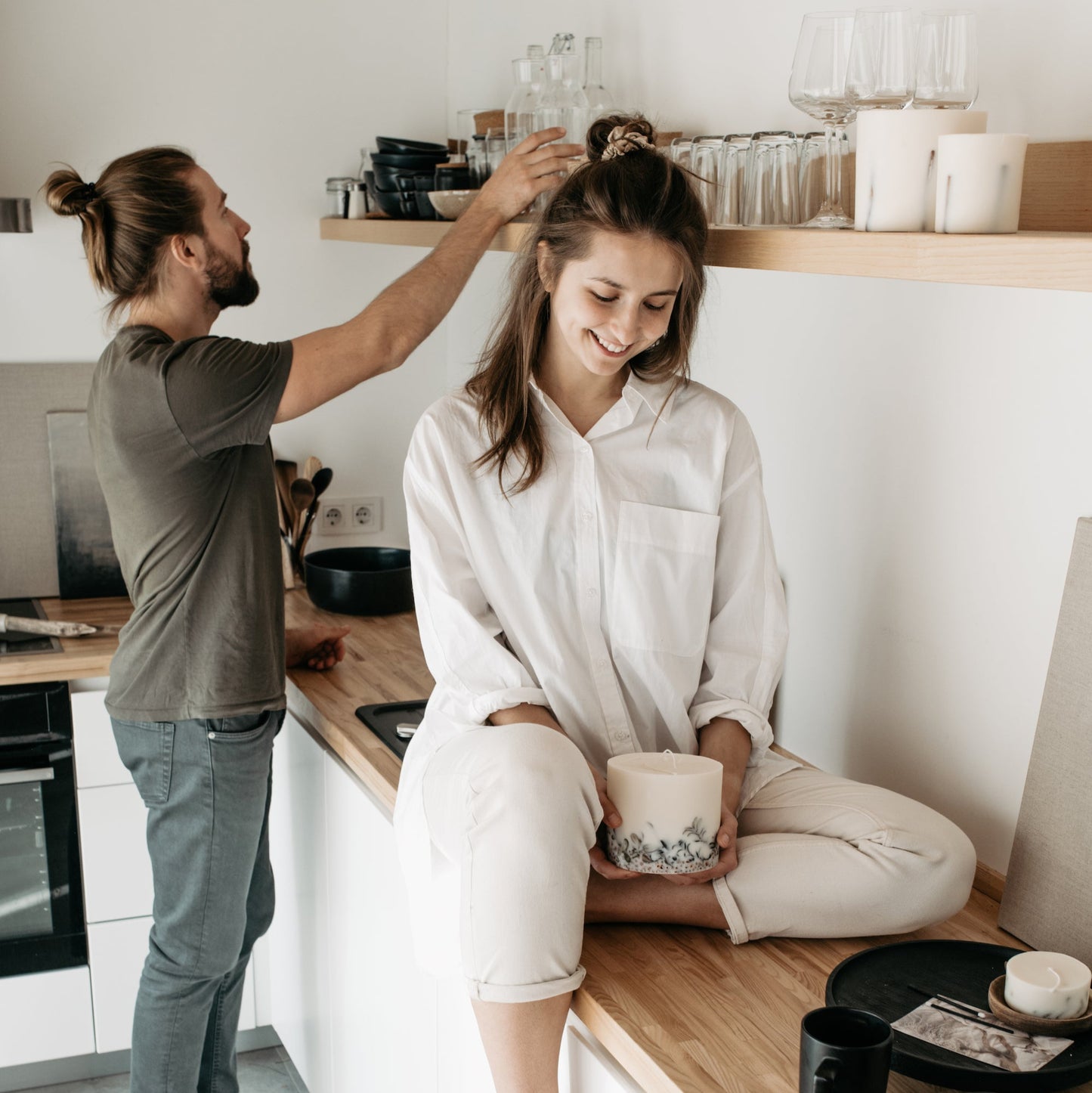 Forest berries large 3-wick pillar candle